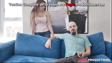 Big ass slut in lingerie plays with a vibrator and gets railed hard